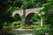 Yair bridge on the river Tweed in summer