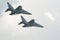 Yak-130 attack trainers fly in formation