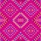 Yakan weaving inspired vector seamless pattern - Filipino folk art background perfect for textile or fabric print design on pink b