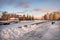 Yakimanskaya embankment in winter