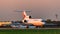 Yakovlev Yak-42 Saratov Airlines take off the runway at the airport