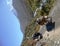 Yaks carrying goods on the Everest trail