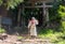 A Yamabushi mountain priest in Iiyama