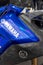 Yamaha enduro trail raid motorbike Japanese logo brand and text sign on side