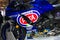 Yamaha R1 racing motorbike blue painted fairings
