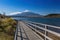 Yamanaka Lake with Fuji Mountain in Japan