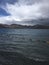 Yamdrok Lake during Cloudy day in Tibet in China.