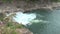 Yang Bay waterfall, Vietnam. Water flows from the top down