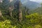 Yangjiajie cable car in Wulingyuan Scenic and Historic Interest Area in Zhangjiajie National Forest Park in Hunan