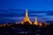 Yangon, Myanmar view of Shwedagon Pagoda