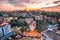 Yangon skyline with Shwedagon Pagoda in Myanmar