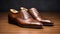 Yankeecore: Precision Engineered Medium Brown Oxford Shoes