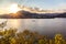 Yanqi lake at sunset