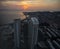 Yantai Skyline, shot from top of Shimao slyscrapper.