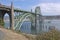 Yaquina Bay Bridge in Newport Oregon.