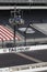 The Yard of Bricks, Start Finish line, and Flag Stand at Indianapolis Motor Speedway. IMS is preparing for the Indy 500