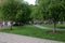 Yard of Physics/Astronomy Tower PAC at University of Washington campus, Seattle, USA