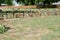 A Yard in Texas With A Fence Made of Old Rusty Bicycles