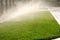 Yard water sprinkler system irrigation