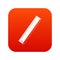 Yardstick icon digital red