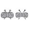 Yarn ball line and glyph icon, knitting and sew, thread sign, vector graphics, a linear pattern on a white background.
