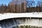 Yaropolets near Volokolamsk Moscow Region , Russia. Old Yaropoletskaya water-power plant and Volokolamskiy waterfall. The first