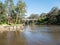 Yarra River flowing through the outer suburb of Warrandyte in Australia.