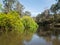 Yarra River flowing through the outer suburb of Warrandyte in Australia.