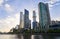 The Yarra River and Melbourne City in the morning