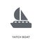 Yatch boat icon from Summer collection.