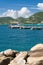 Yatch port caribbean sea