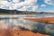 Yate Lake with drowned forest in Blue River National Park in New Caledonia