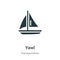 Yawl vector icon on white background. Flat vector yawl icon symbol sign from modern transportation collection for mobile concept