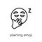 Yawning emoji icon from Emoji collection.