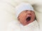 Yawning newborn