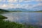 Yazevoe Lake in Altai mountains. Katon-Karagay National Park.  Kazakhstan.