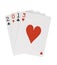 Year 2013 Playing Cards with Hearts on Top Clippin
