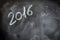 Year 2016 school chalk board