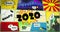 Year 2020 Comic-Strip. YEAR TWENTY TWENTY-TWO speech bubble text in the foreground of colorful comic strip