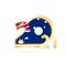 Year 2021 with Australia Flag pattern. Happy New Year Design