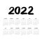 Year 2022 Small Calendars
