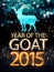 Year of The Goat 2015 Blue Night Beautiful Bokeh 3D Portrait