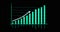 Yearly business graph showing business growth. Animated business success presentation.