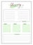 Yearly checklist minimalist planner page design
