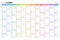 Yearly planner, calendar for 2024, colorful printable organizer template