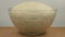 Yeast dough rises in glass bowl timelapse. Dough for Easter cake