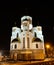 Yekaterinburg, Russia - Church on Blood in Honour of All Saints Resplendent in the Russian Land, night view