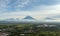 Yelizovo town and Avachinskaya group of volcanoes.