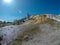 Yellostone national park wyoming mammoth springs landscape