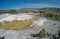 Yellostone national park wyoming mammoth springs landscape